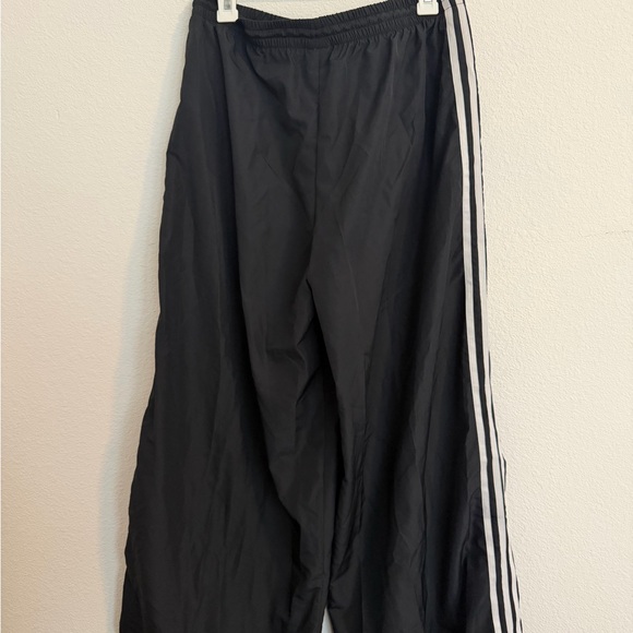 Adidas Women's Black Wide-Leg Track Pants - Picture 3 of 5